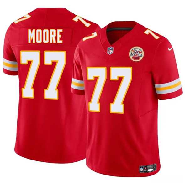 Men & Women & Youth Kansas City Chiefs #77 Jaylon Moore Red 2025 F.U.S.E. Vapor Untouchable Limited Stitched Jersey,We sell and wholesale Men & Women & Youth Kansas City Chiefs #77 Jaylon Moore Red 2025 F.U.S.E. Vapor Untouchable Limited Stitched Jersey on line form chian!